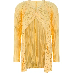 Bicolor Polyester Cardigan