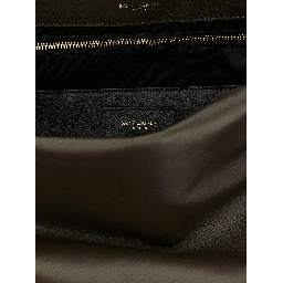 Bicolor Lamb Leather Shoulder Bag