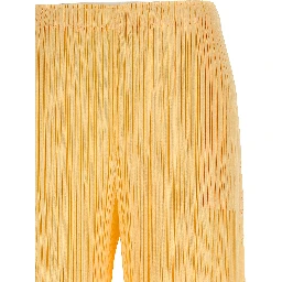 Bicolor Polyester Casual Pants