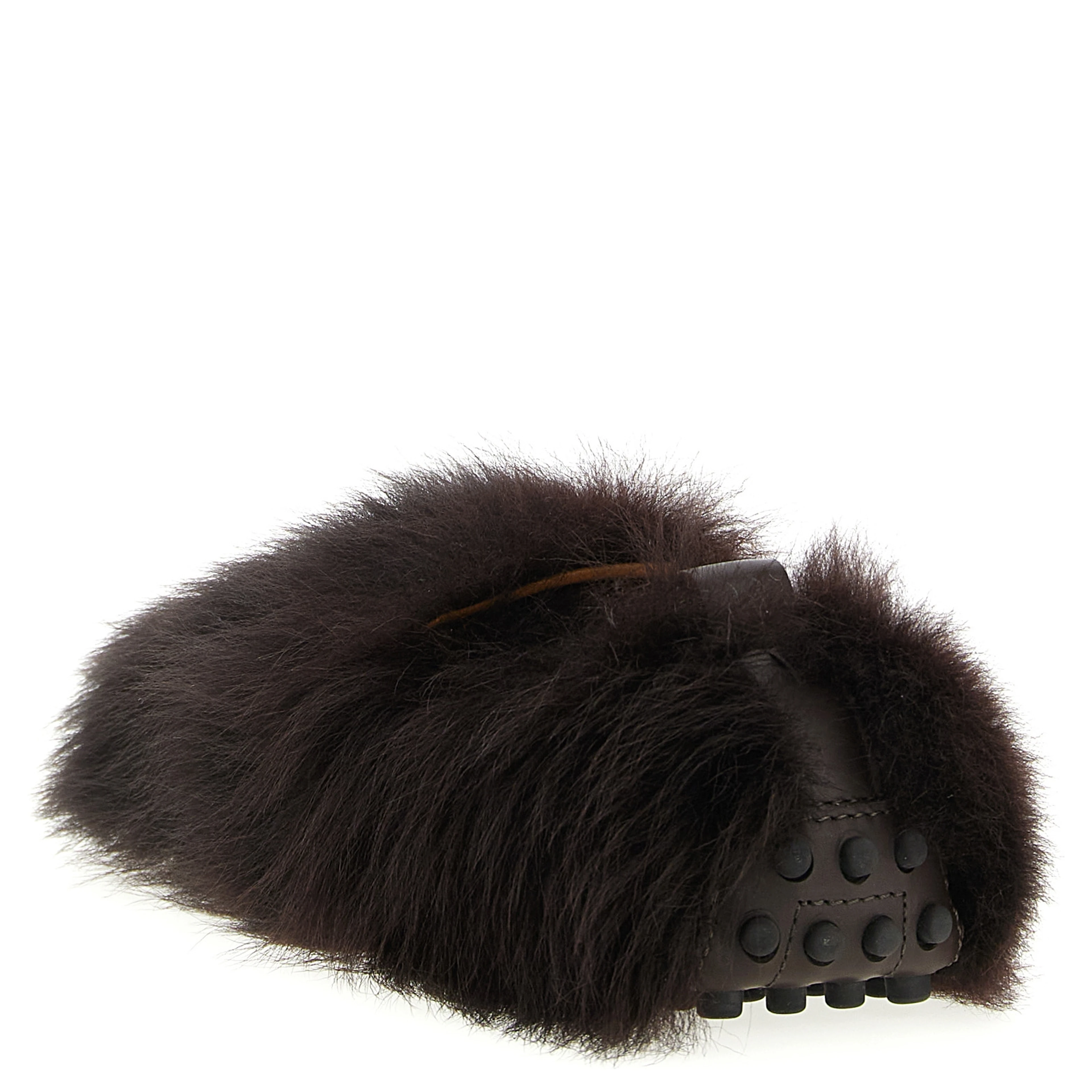 Brown Lamb Leather Slip-On Loafers
