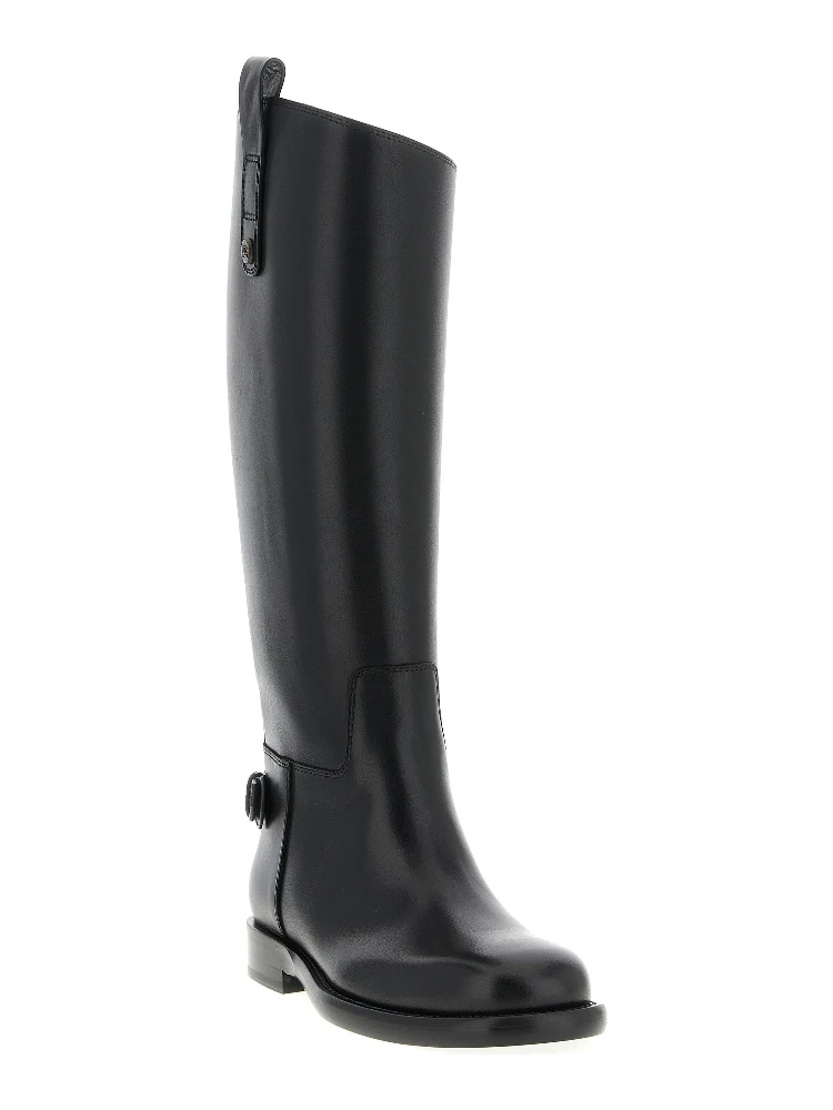 Black Calfskin Over The Knee alternative