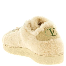 Beige Wool Sneakers