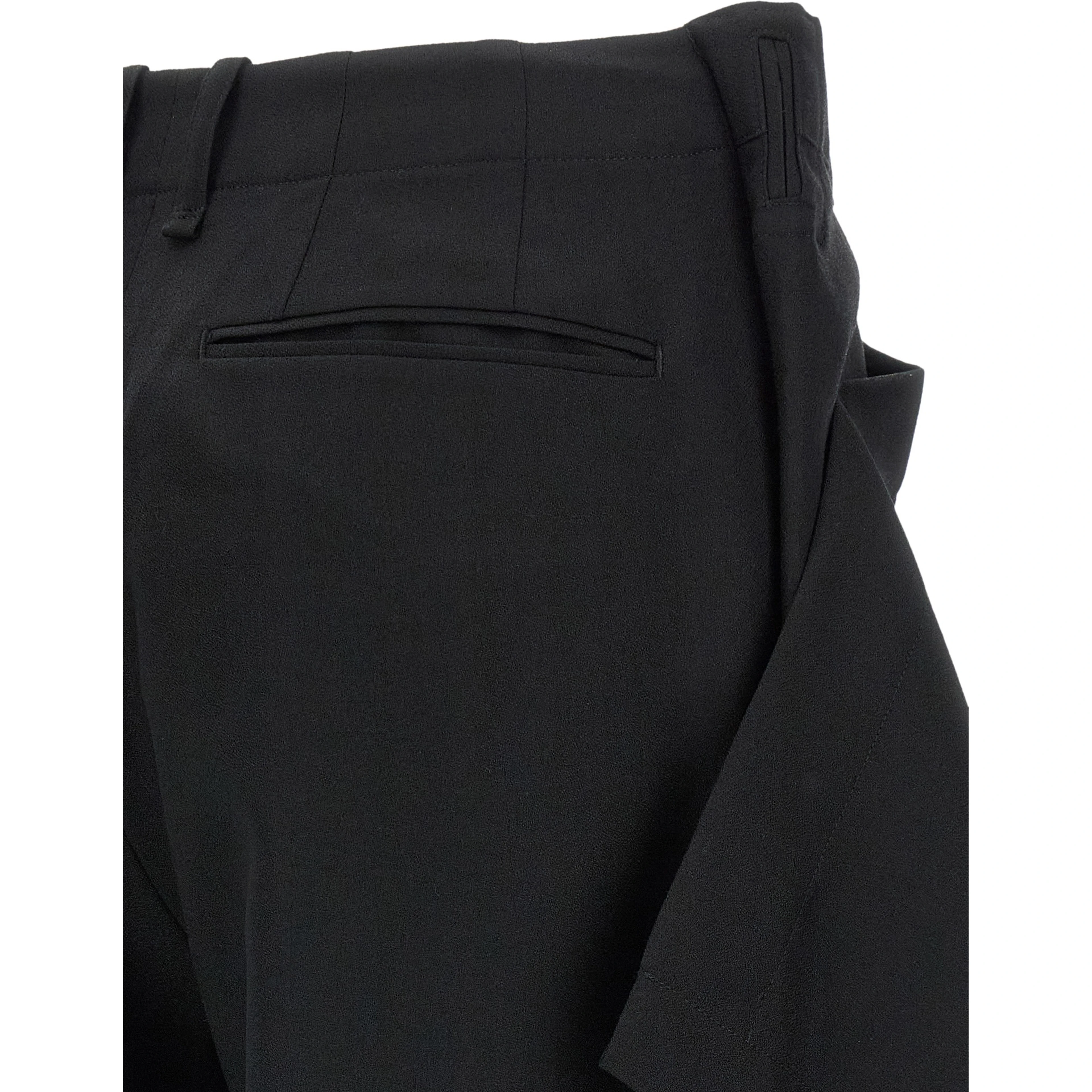 Black Wool Casual Pants