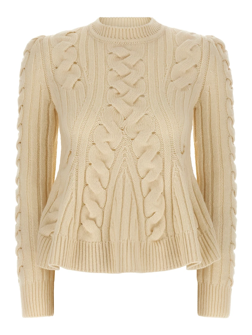 Beige Wool Cardigan