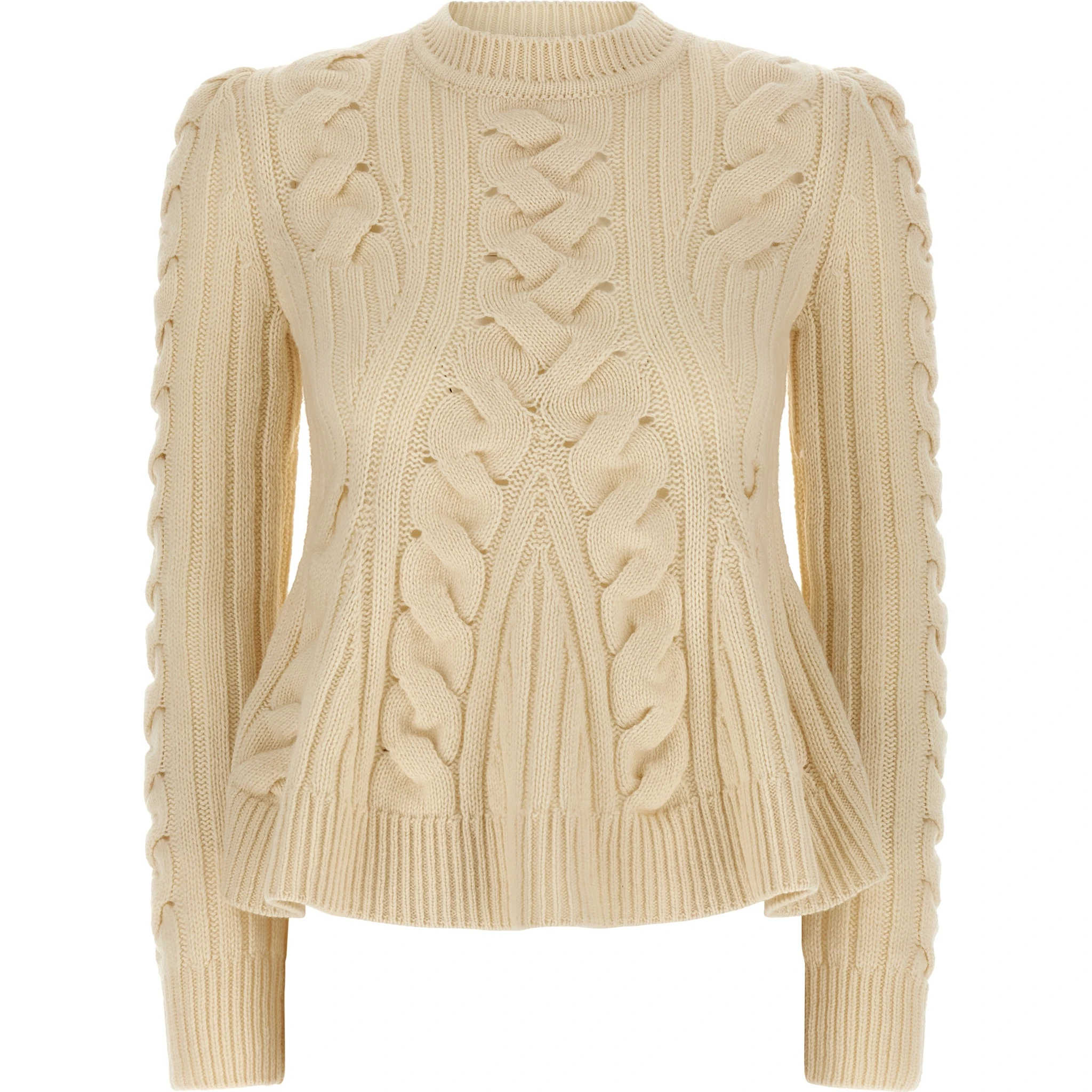 Beige Wool Cardigan