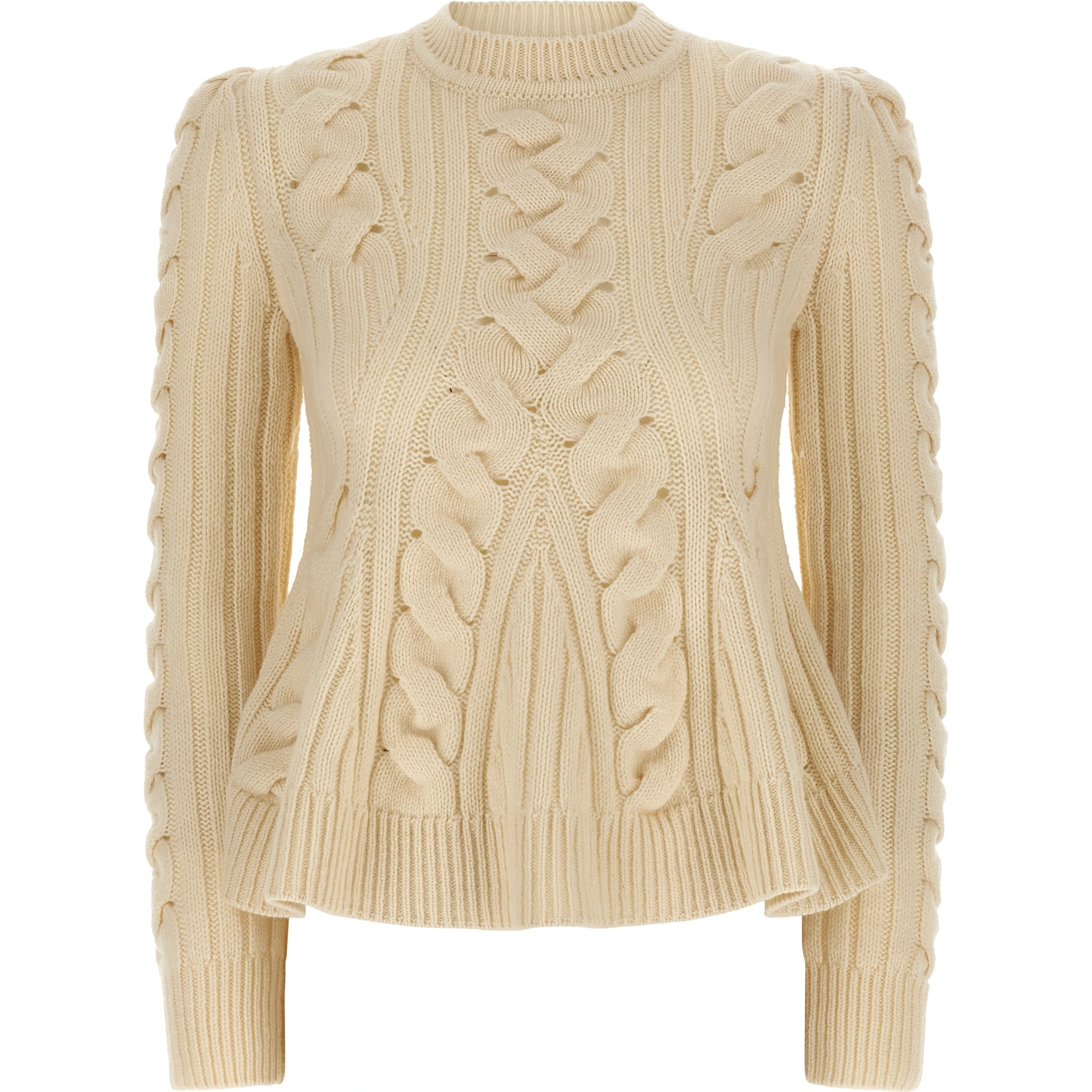 Beige Wool Cardigan