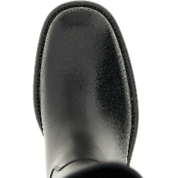 Black Calfskin Over The Knee