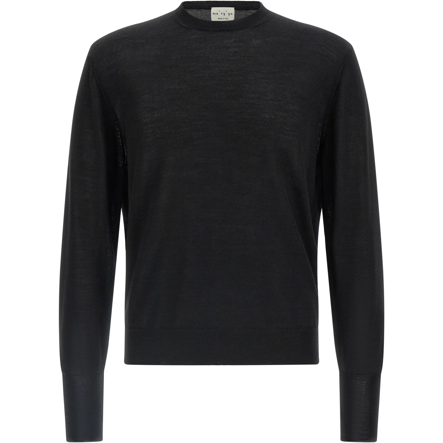 Black Virgin Wool Cardigan