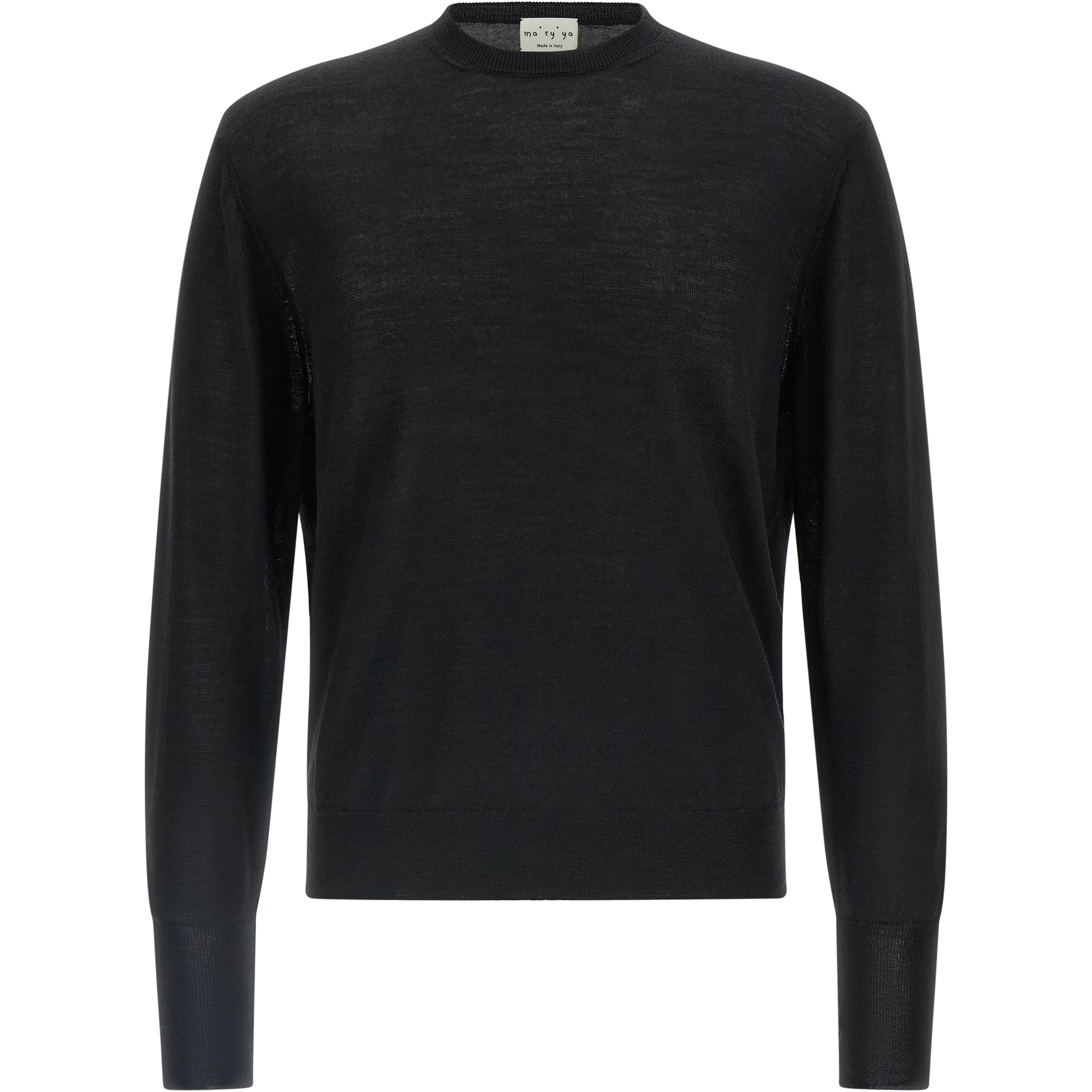 Black Virgin Wool Cardigan