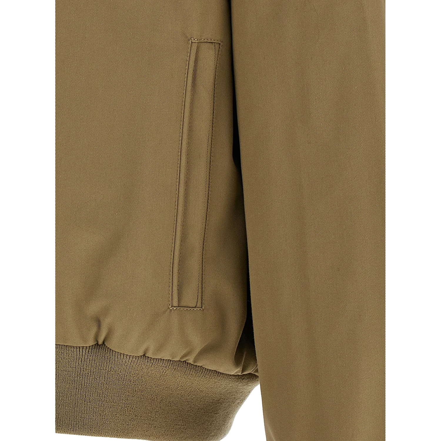 Beige Polyester Bomber