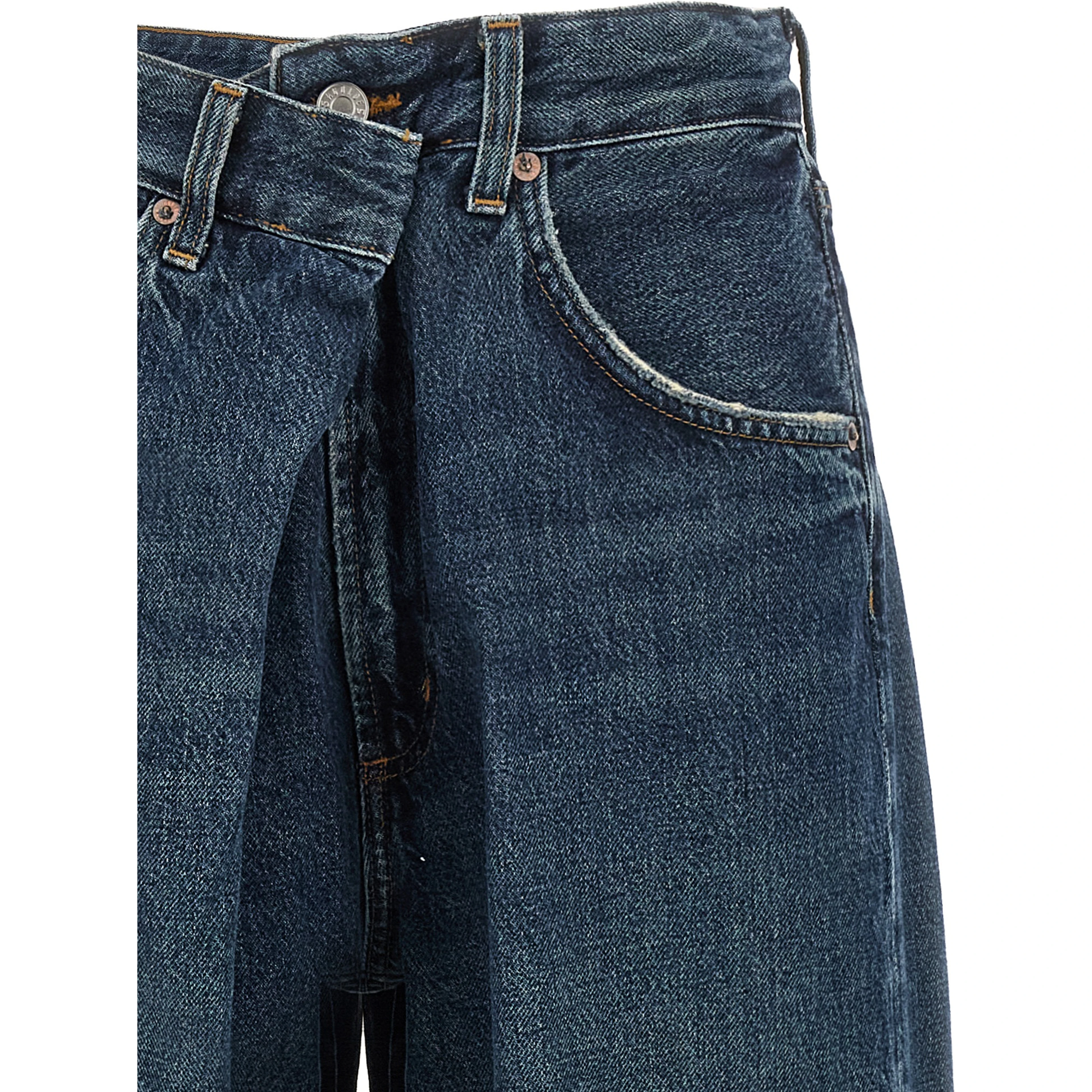 Blue Cotton Jeans Denim