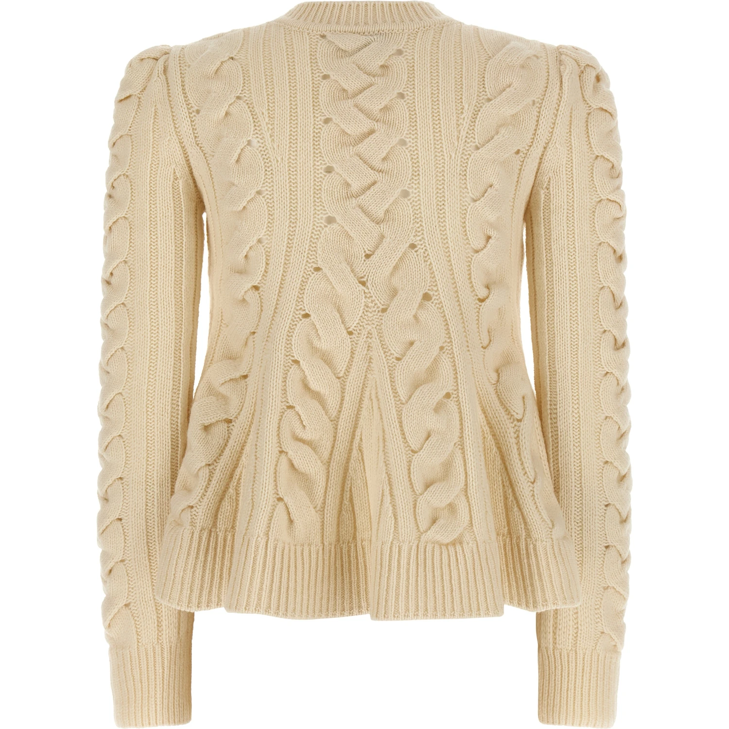 Beige Wool Cardigan