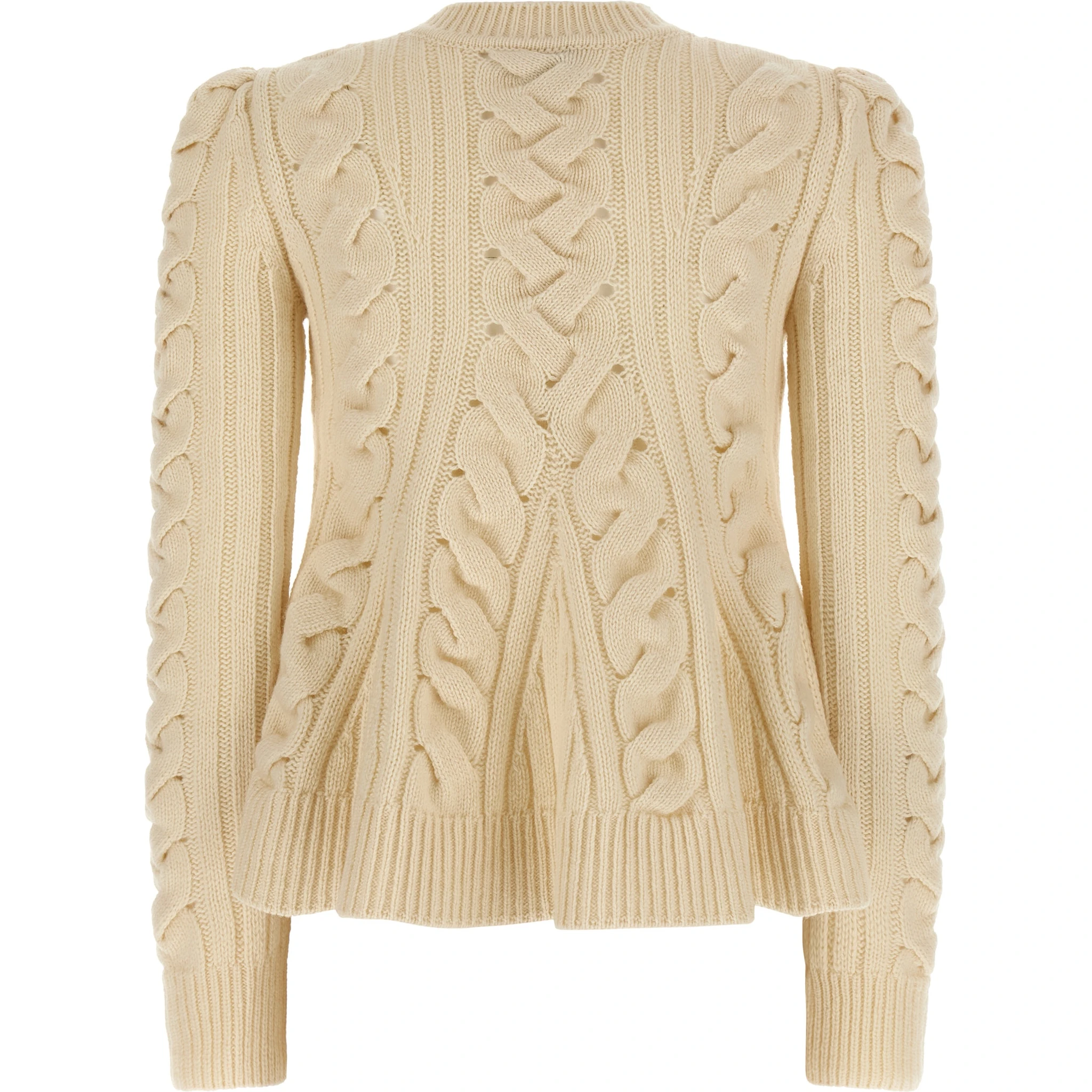 Beige Wool Cardigan