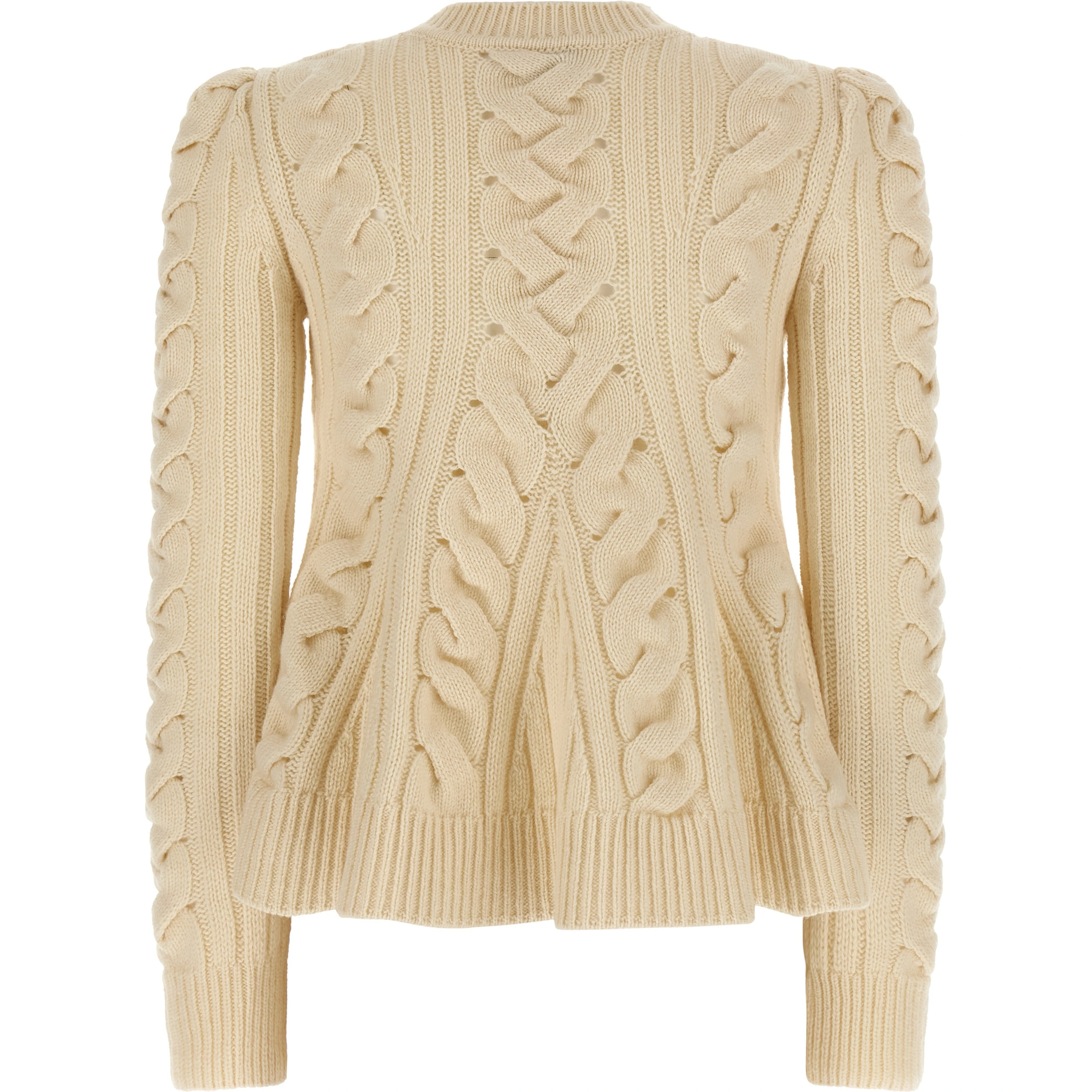 Beige Wool Cardigan