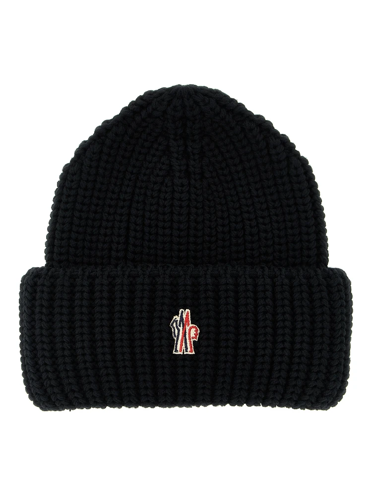 Black Virgin Wool Beanie