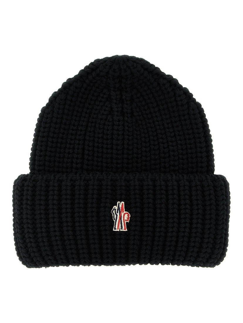 Black Virgin Wool Beanie