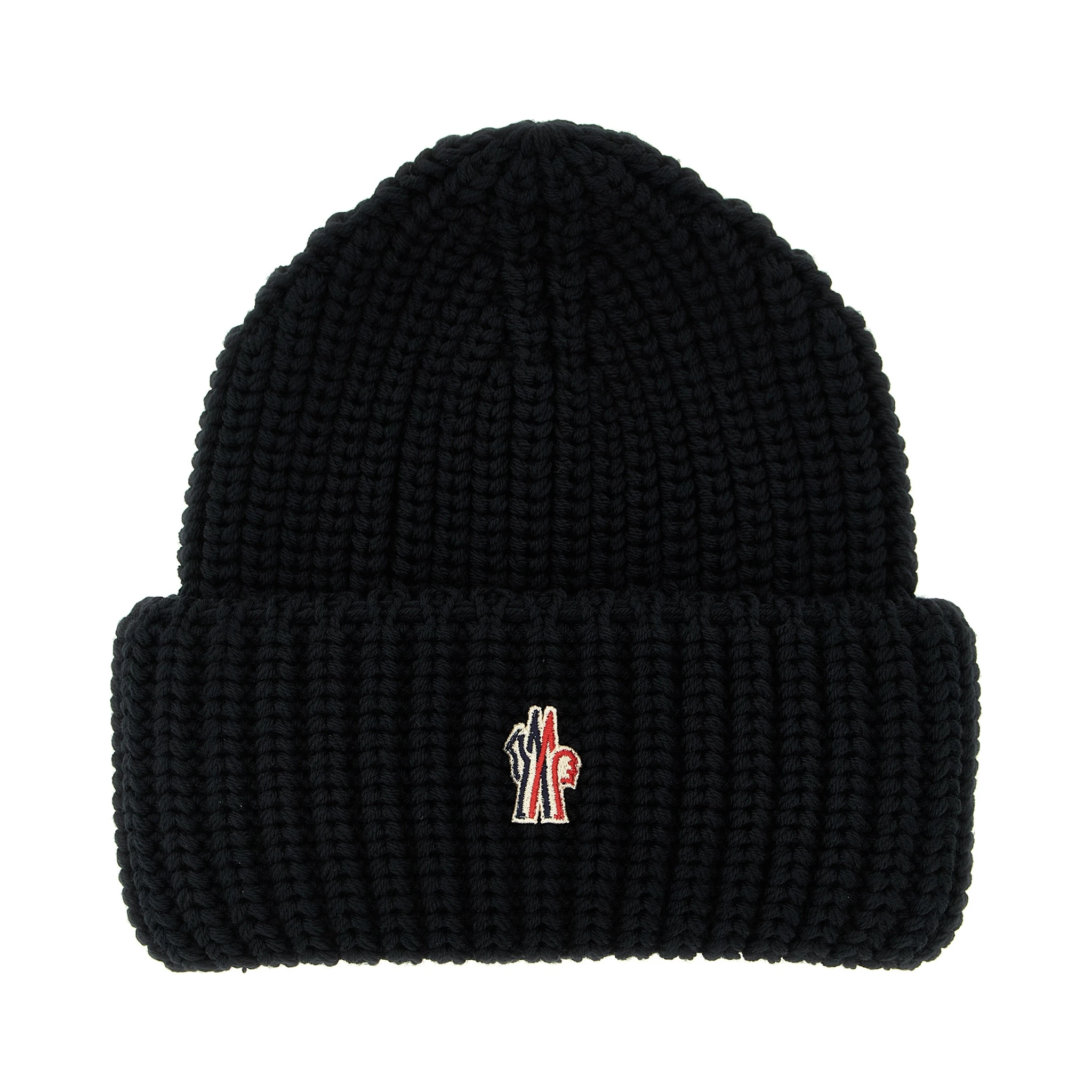 Black Virgin Wool Beanie