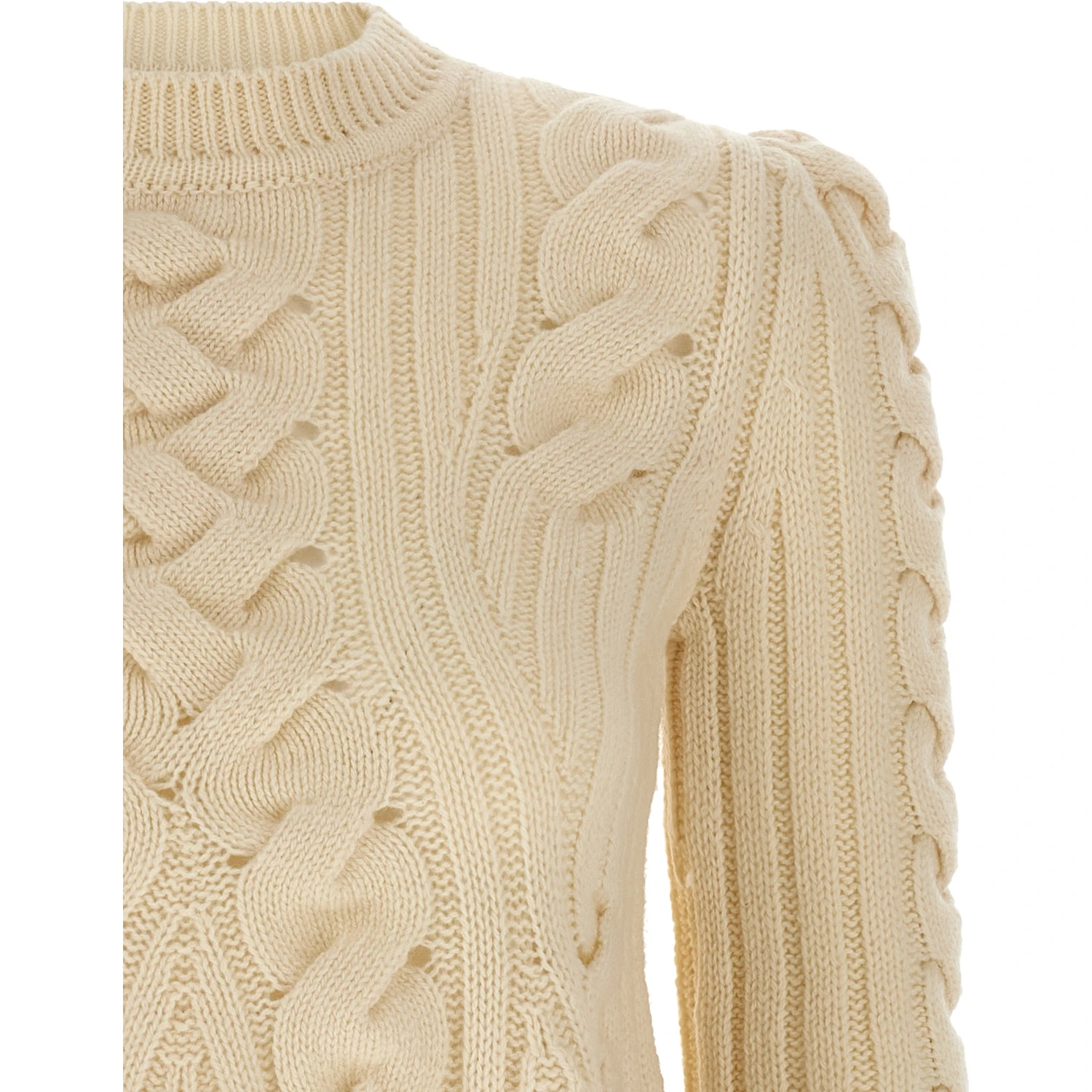 Beige Wool Cardigan