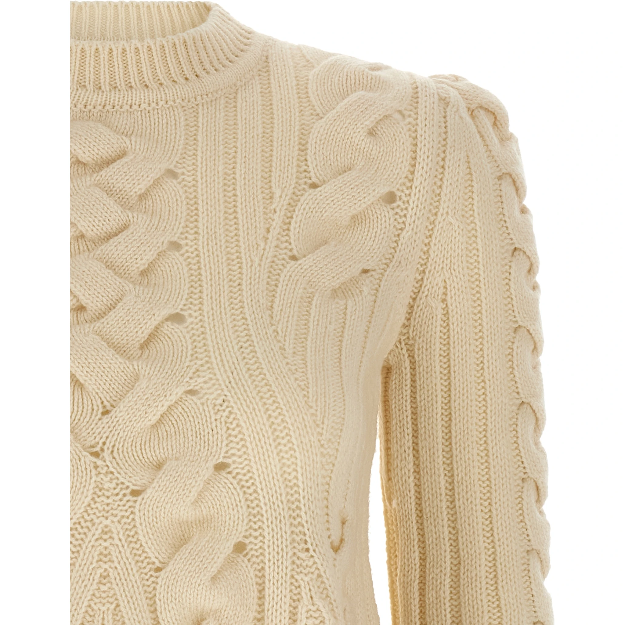 Beige Wool Cardigan