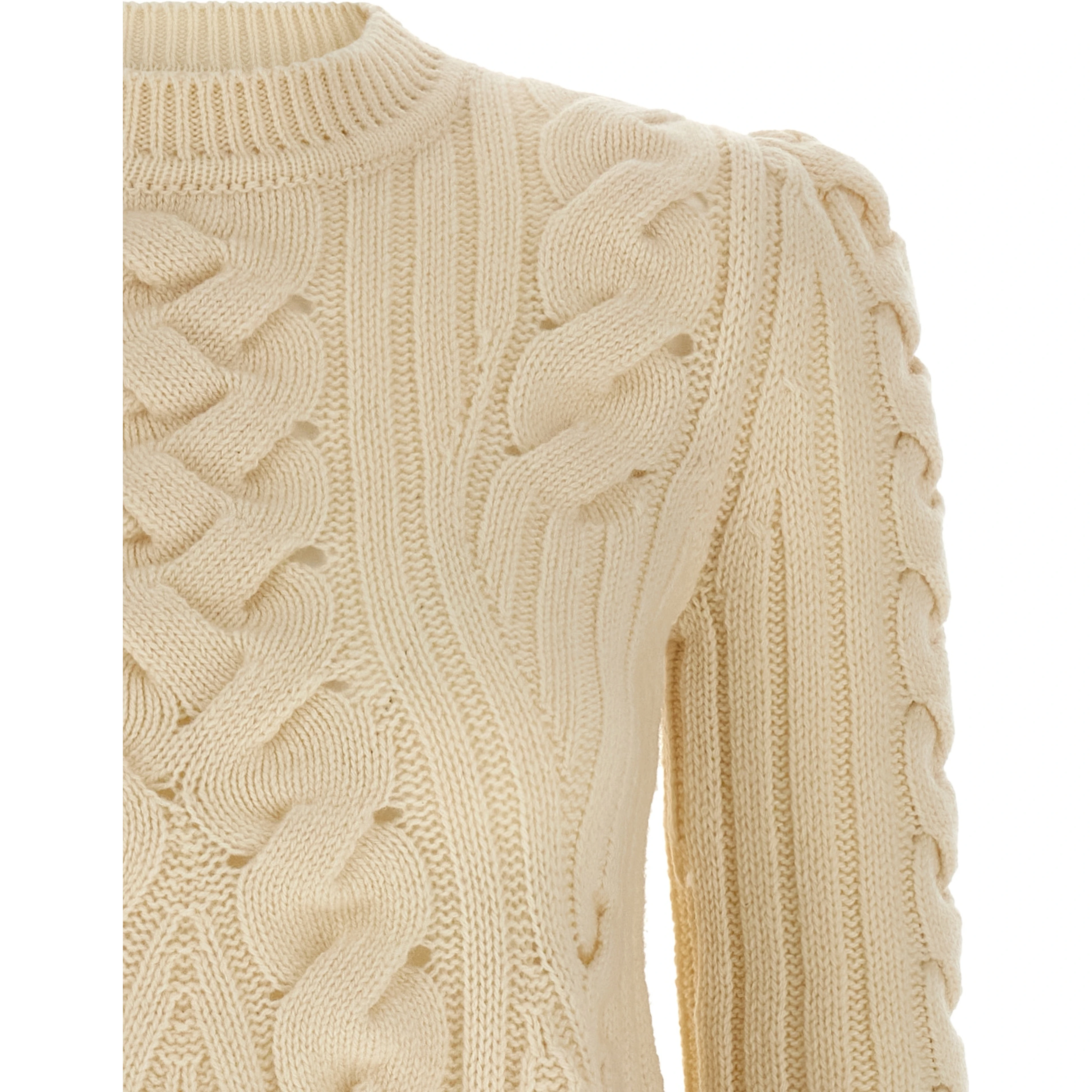 Beige Wool Cardigan