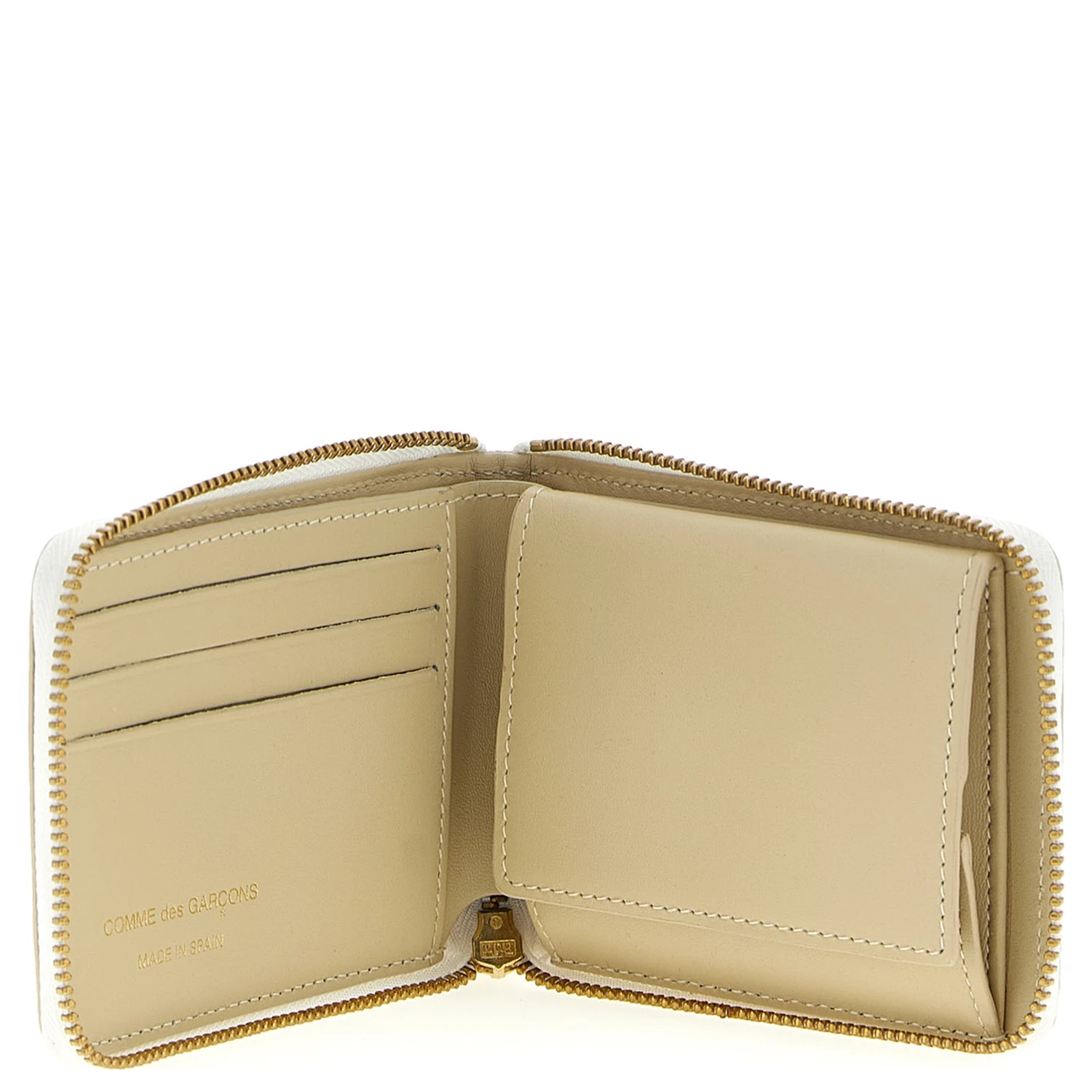 Beige Calfskin Cardholder