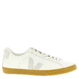 Beige Calfskin Low Top Sneakers