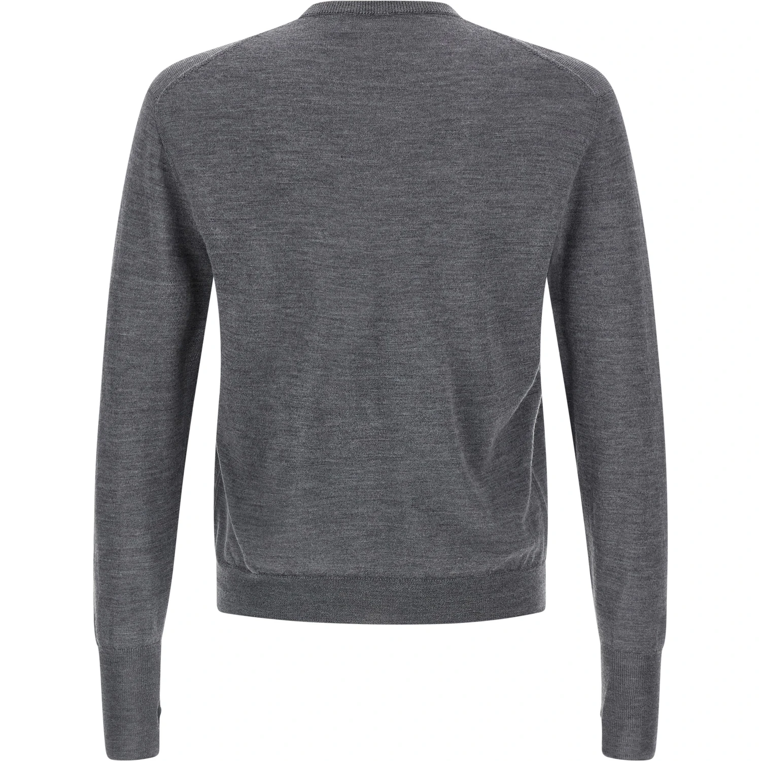 Gray Virgin Wool Cardigan