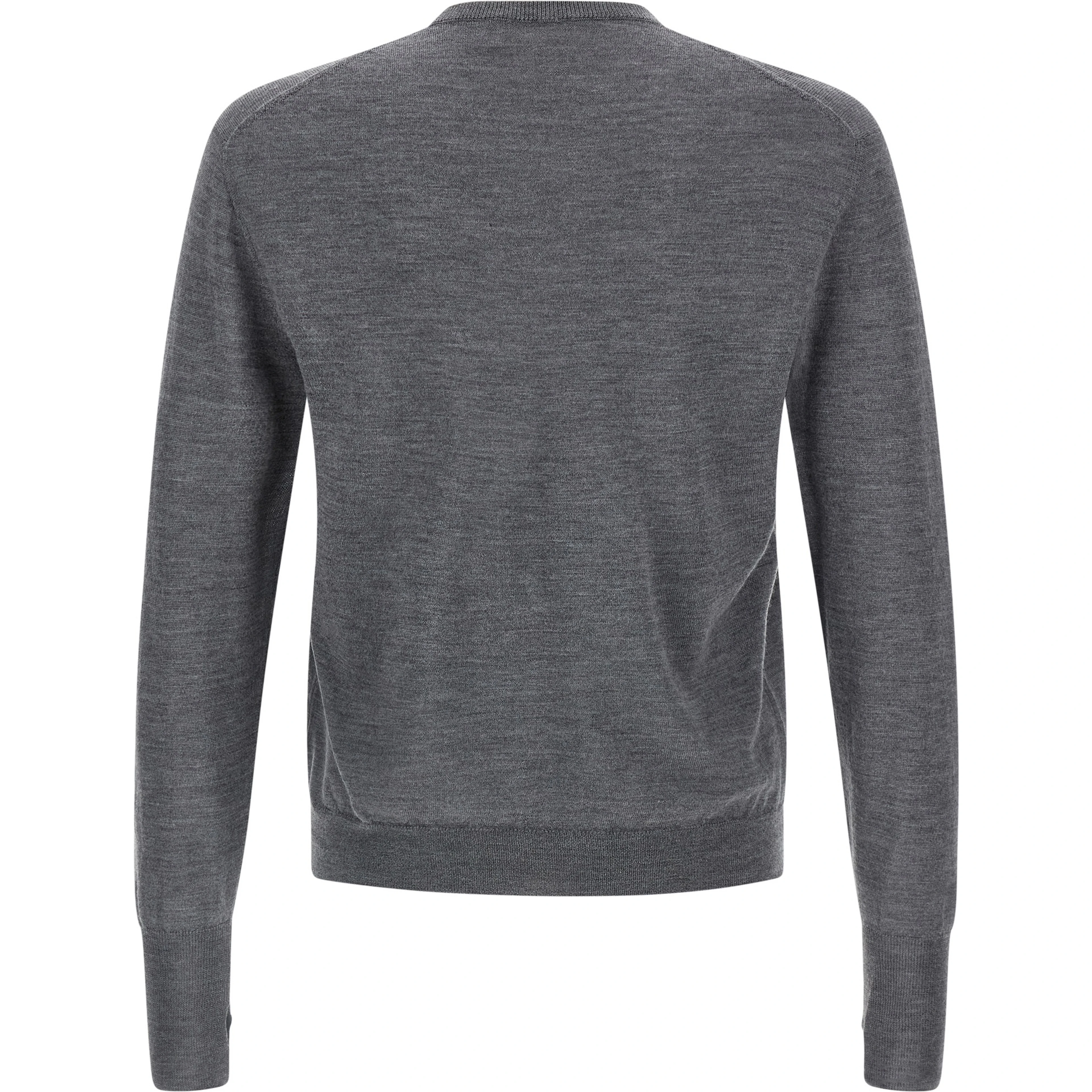 Gray Virgin Wool Cardigan