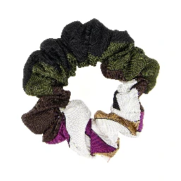Multicolor Silk Scrunchie