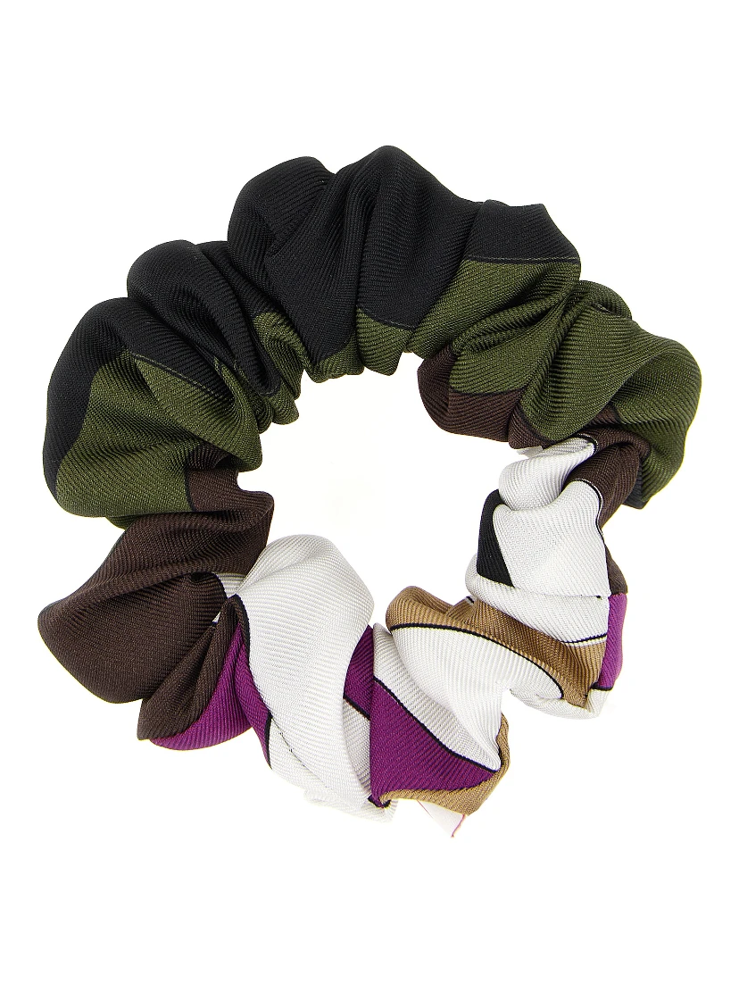Multicolor Silk Scrunchie