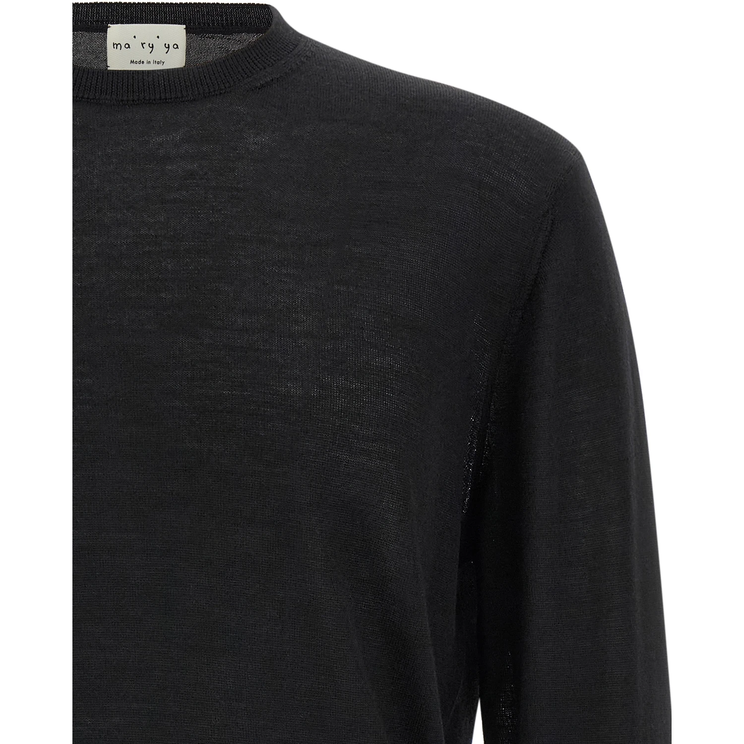 Black Virgin Wool Cardigan