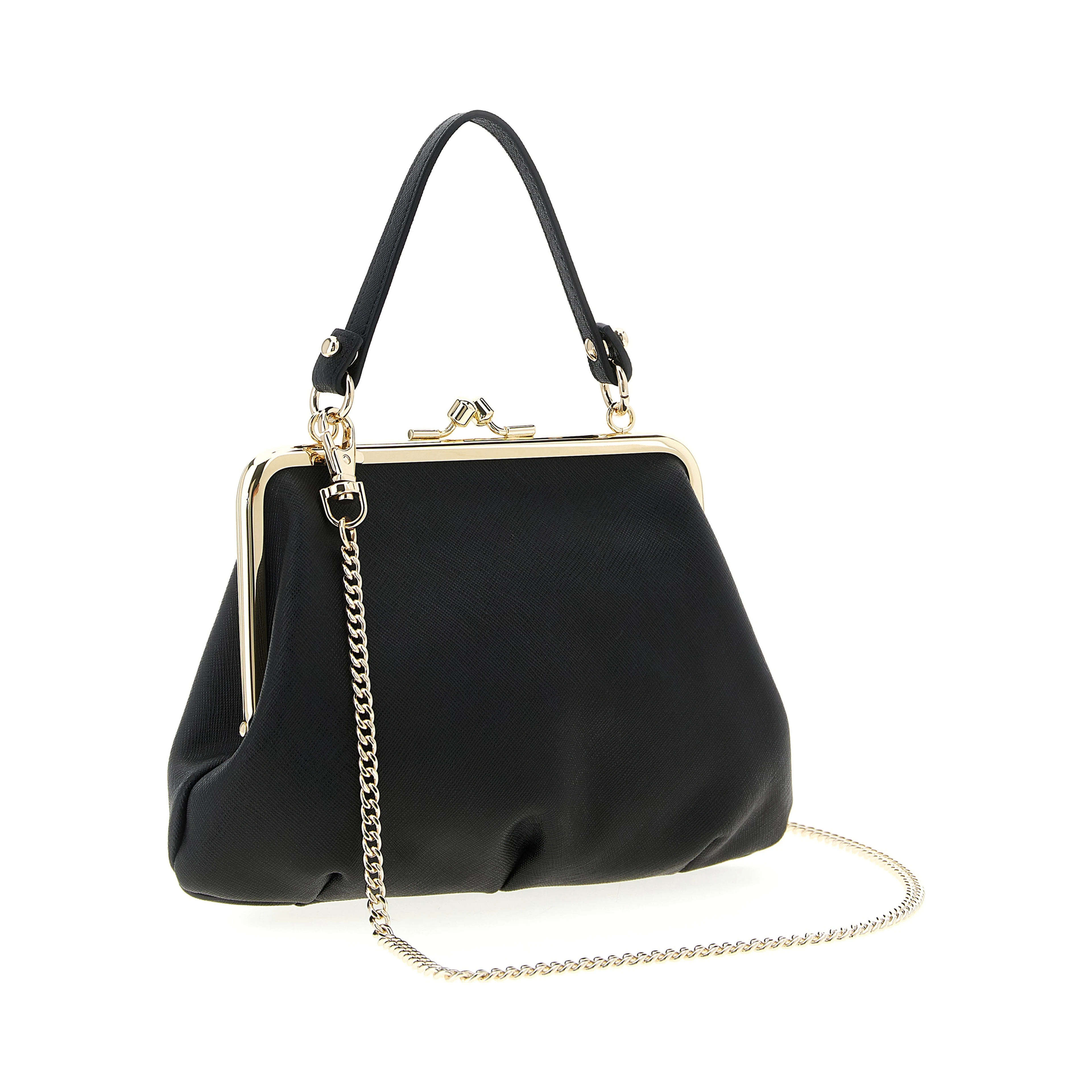 Black Cowhide Handbag