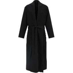 Black Virgin Wool Coat
