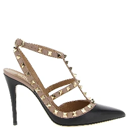 Black Lamb Leather High Heel Pumps