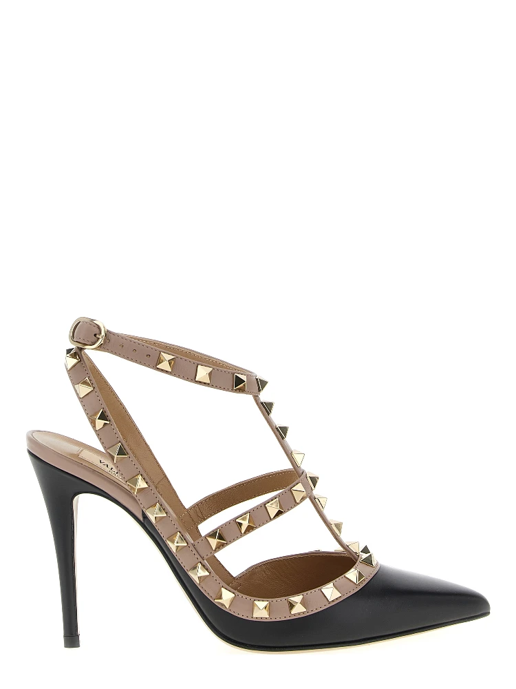 Black Lamb Leather High Heel Pumps