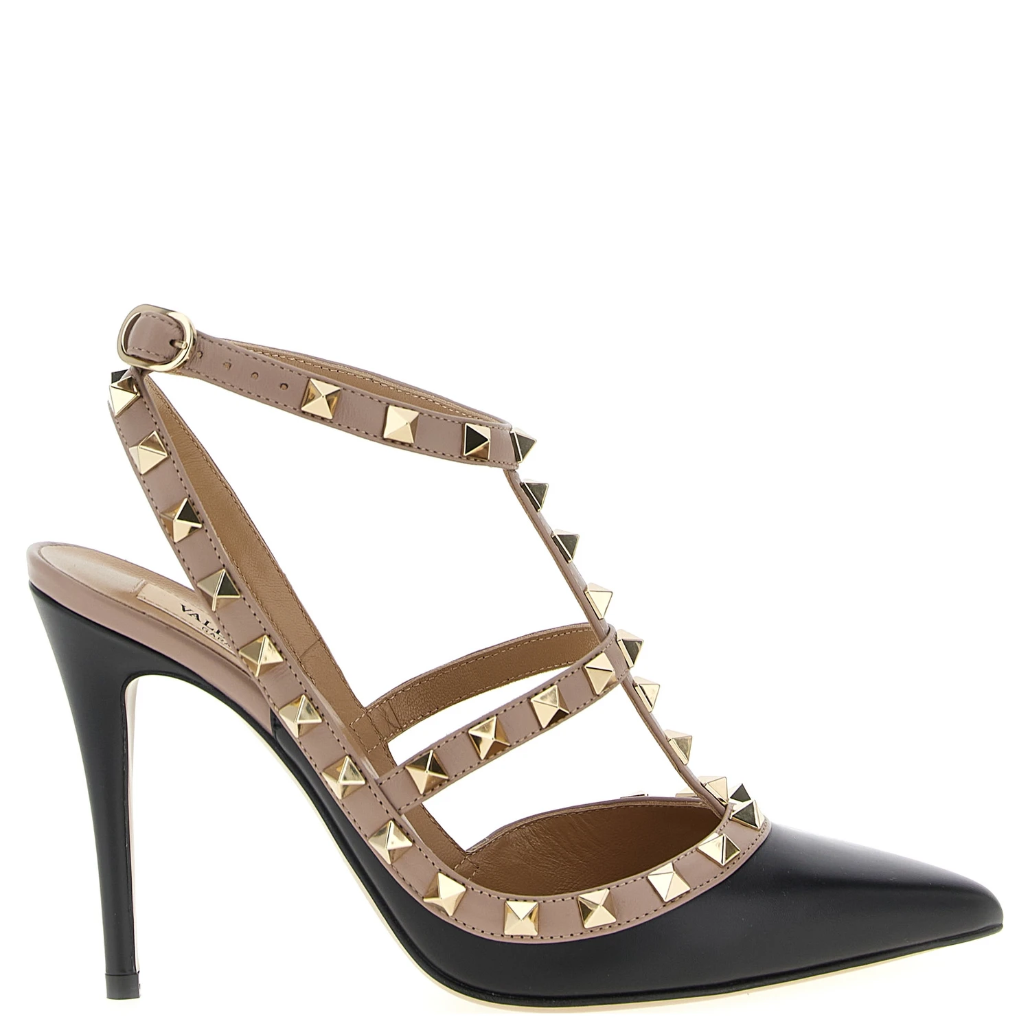 Black Lamb Leather High Heel Pumps