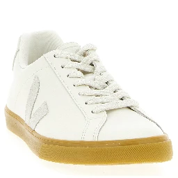 Beige Calfskin Low Top Sneakers