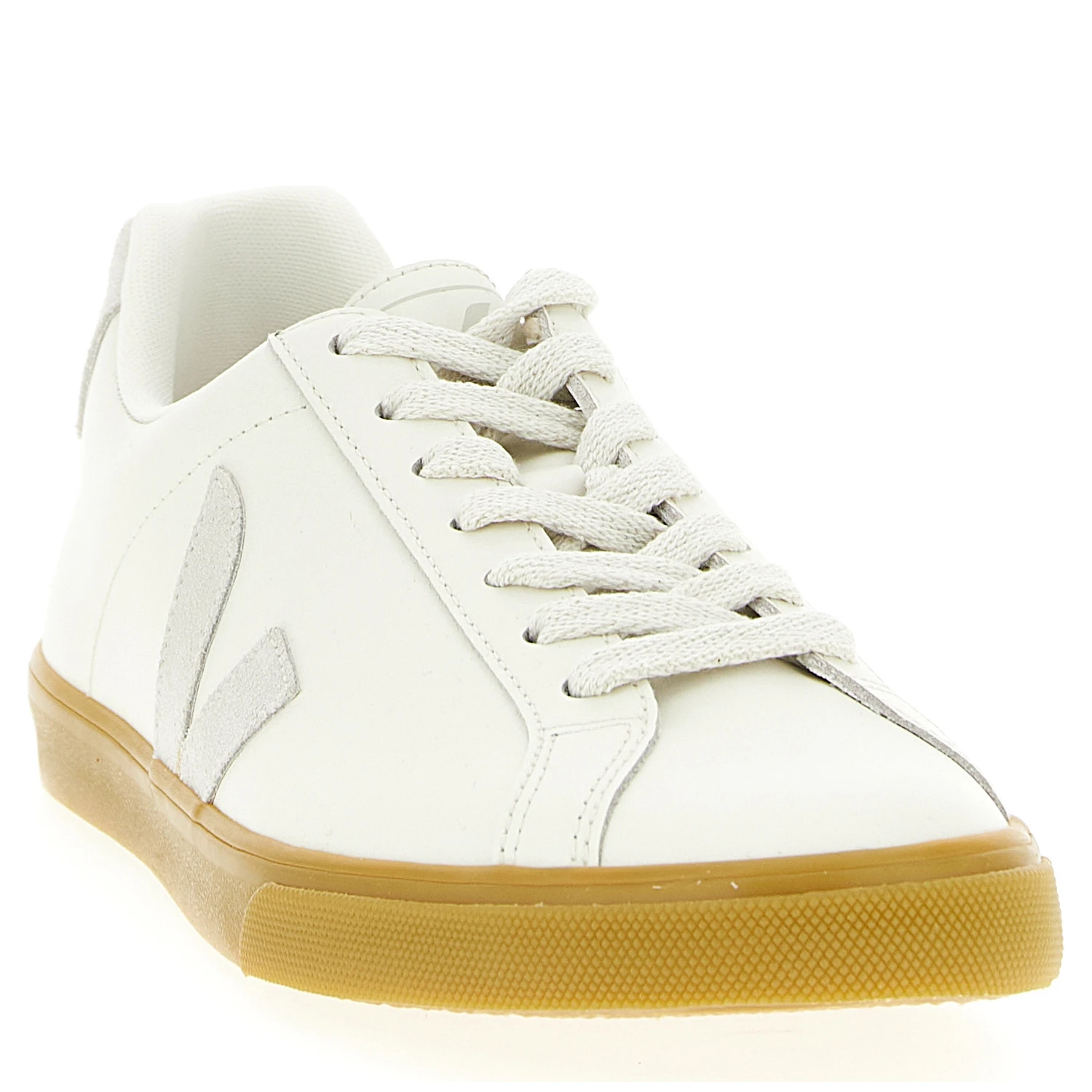 Beige Calfskin Low Top Sneakers