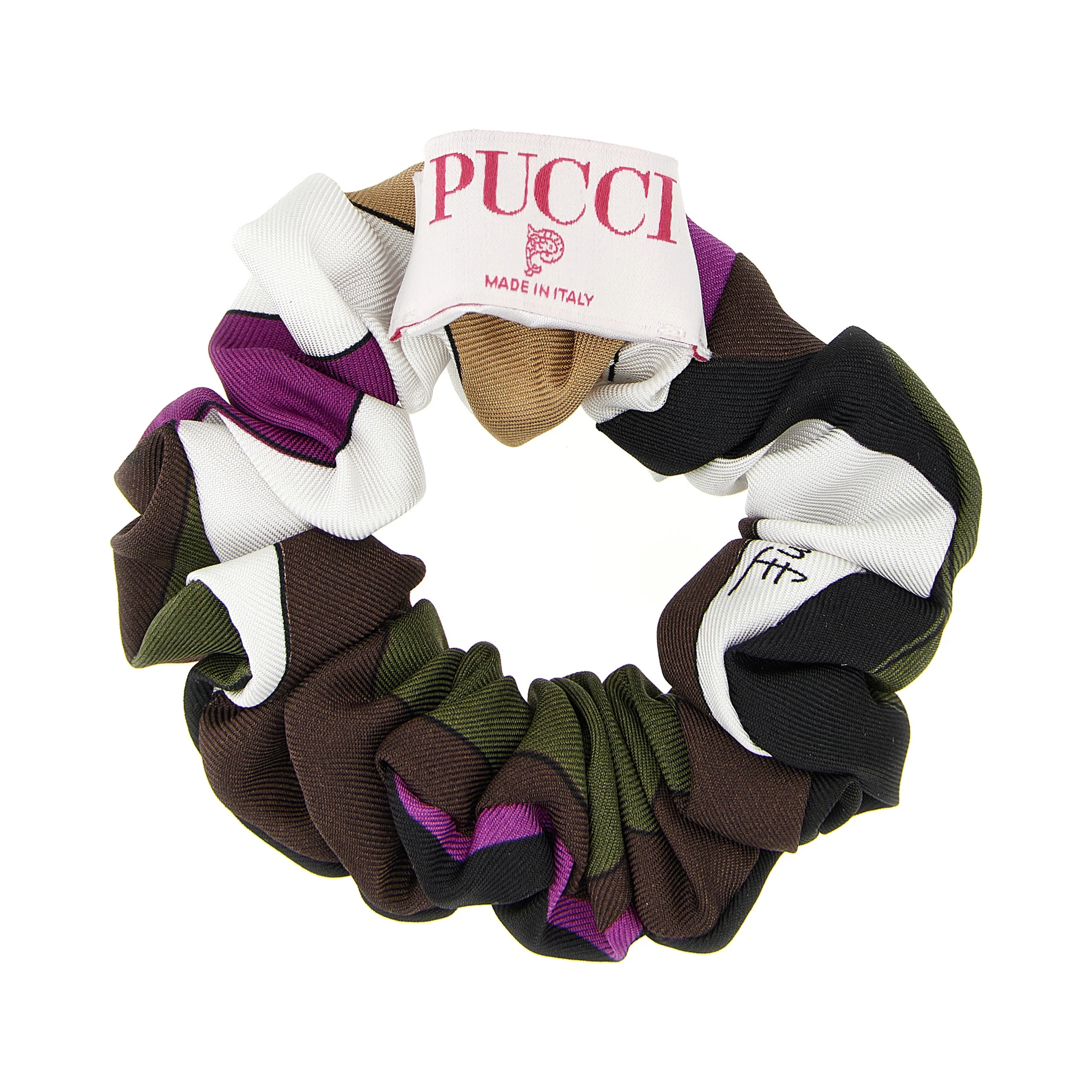 Multicolor Silk Scrunchie