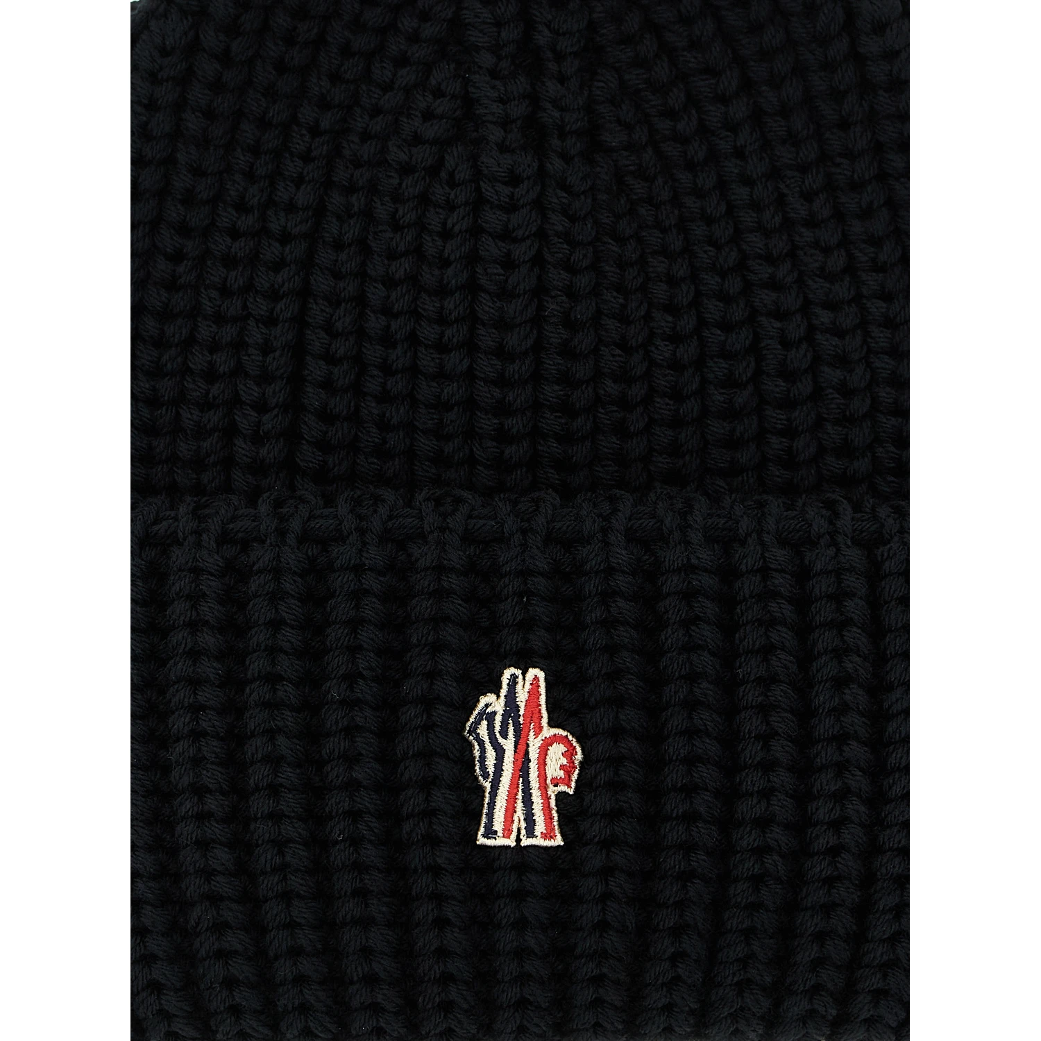 Black Virgin Wool Beanie