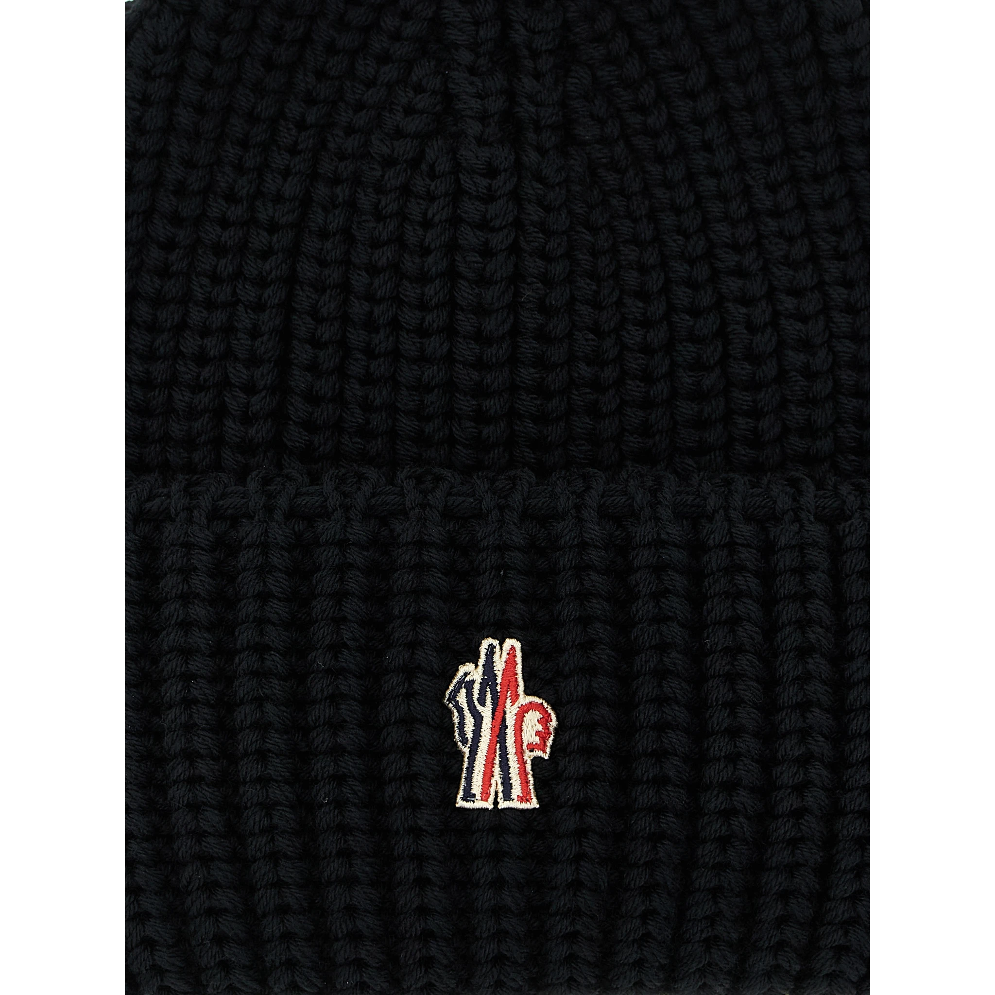 Black Virgin Wool Beanie