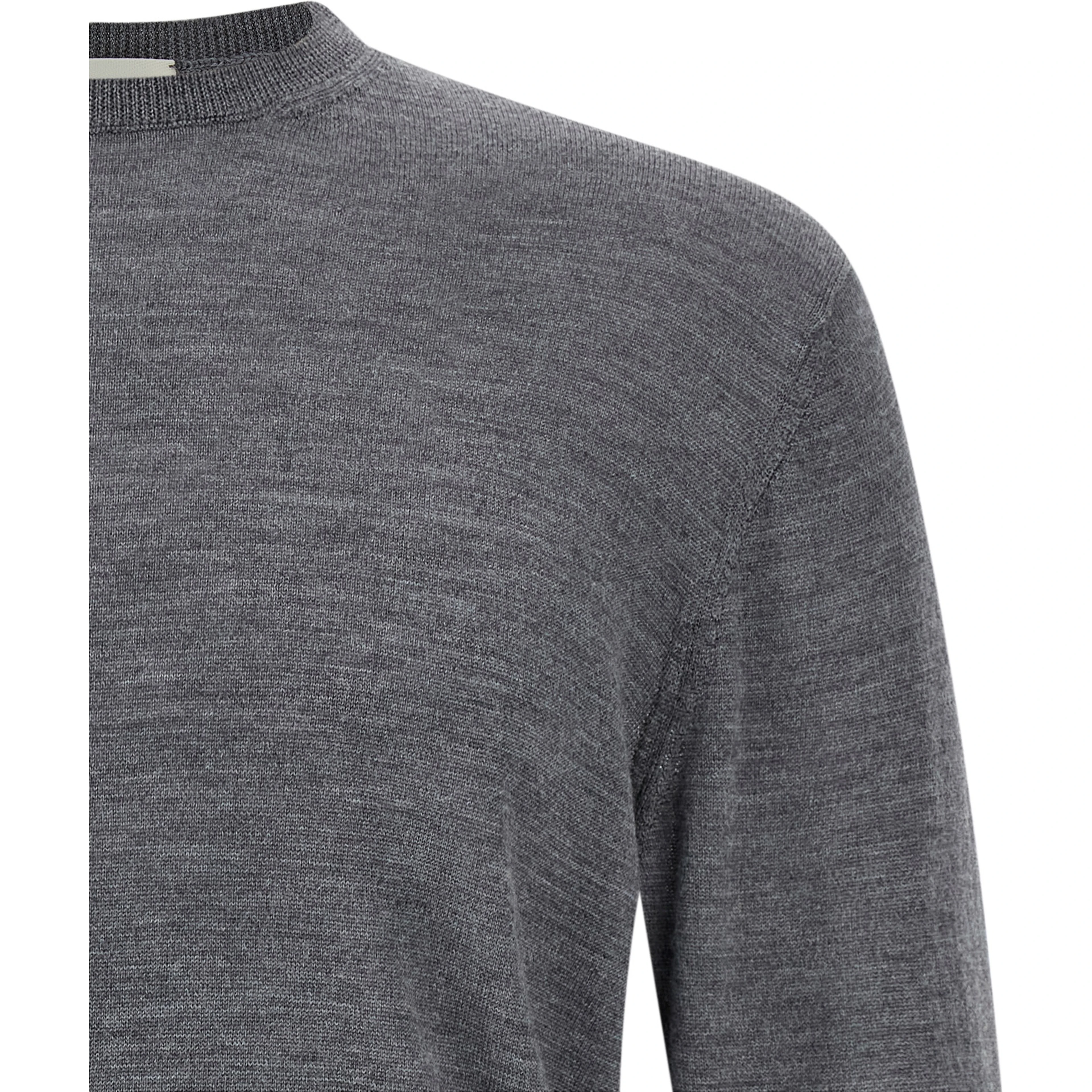 Gray Virgin Wool Cardigan