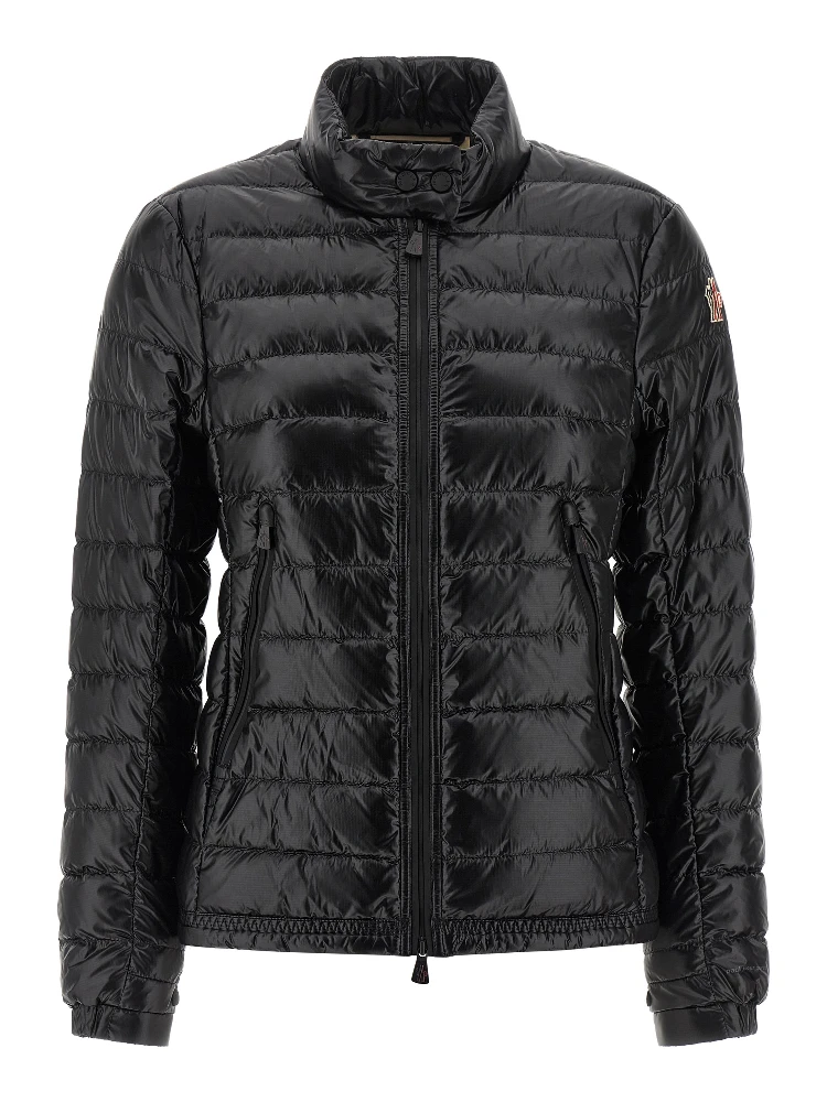 Black Polyamide Full-Length Jacket