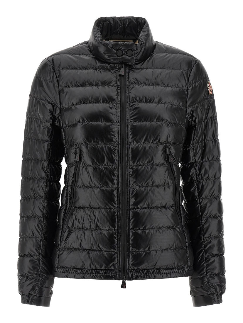 Black Polyamide Full-Length Jacket