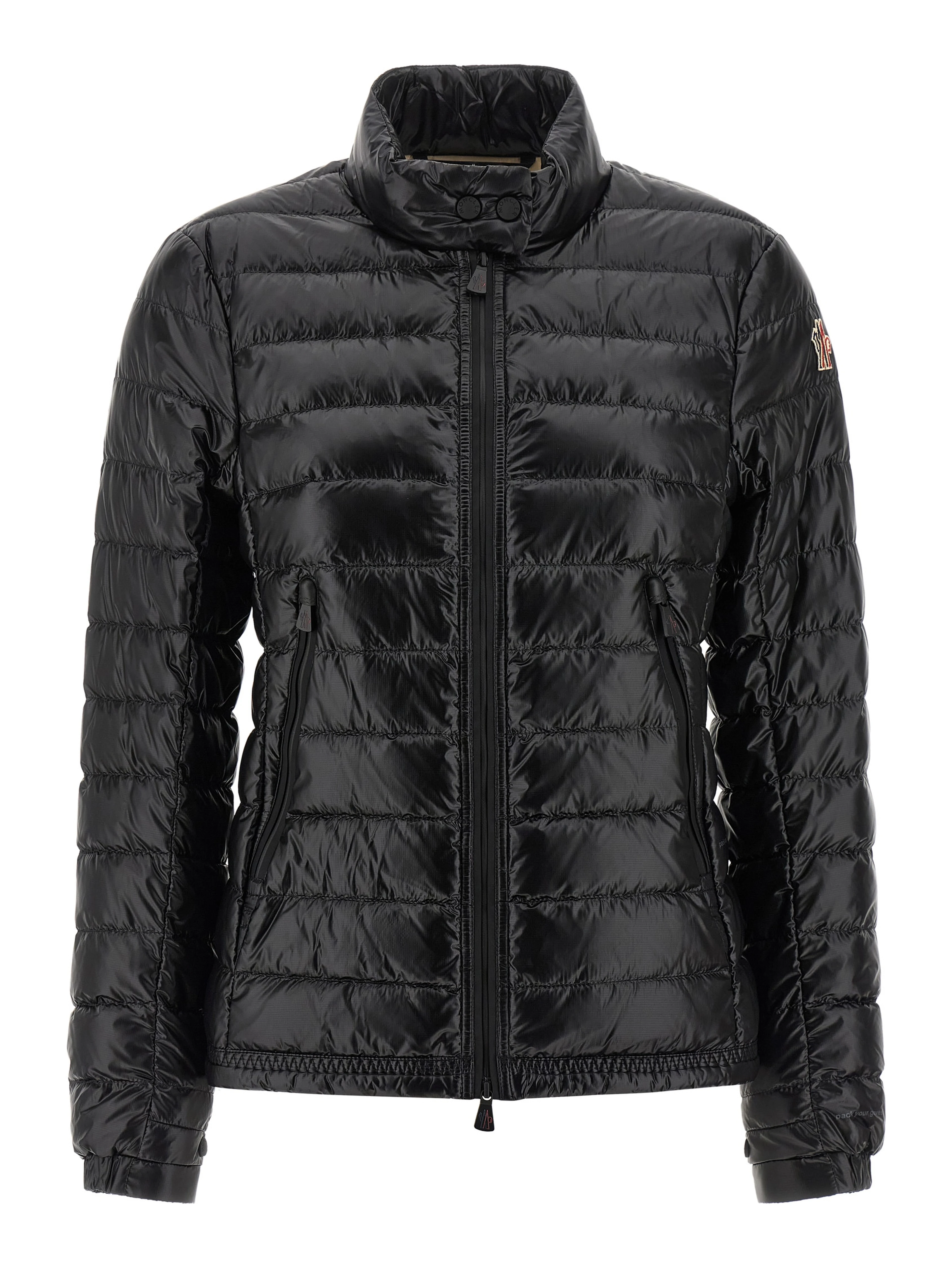 Black Polyamide Full-Length Jacket