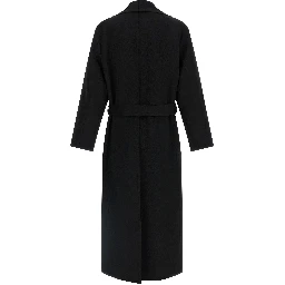 Black Virgin Wool Coat