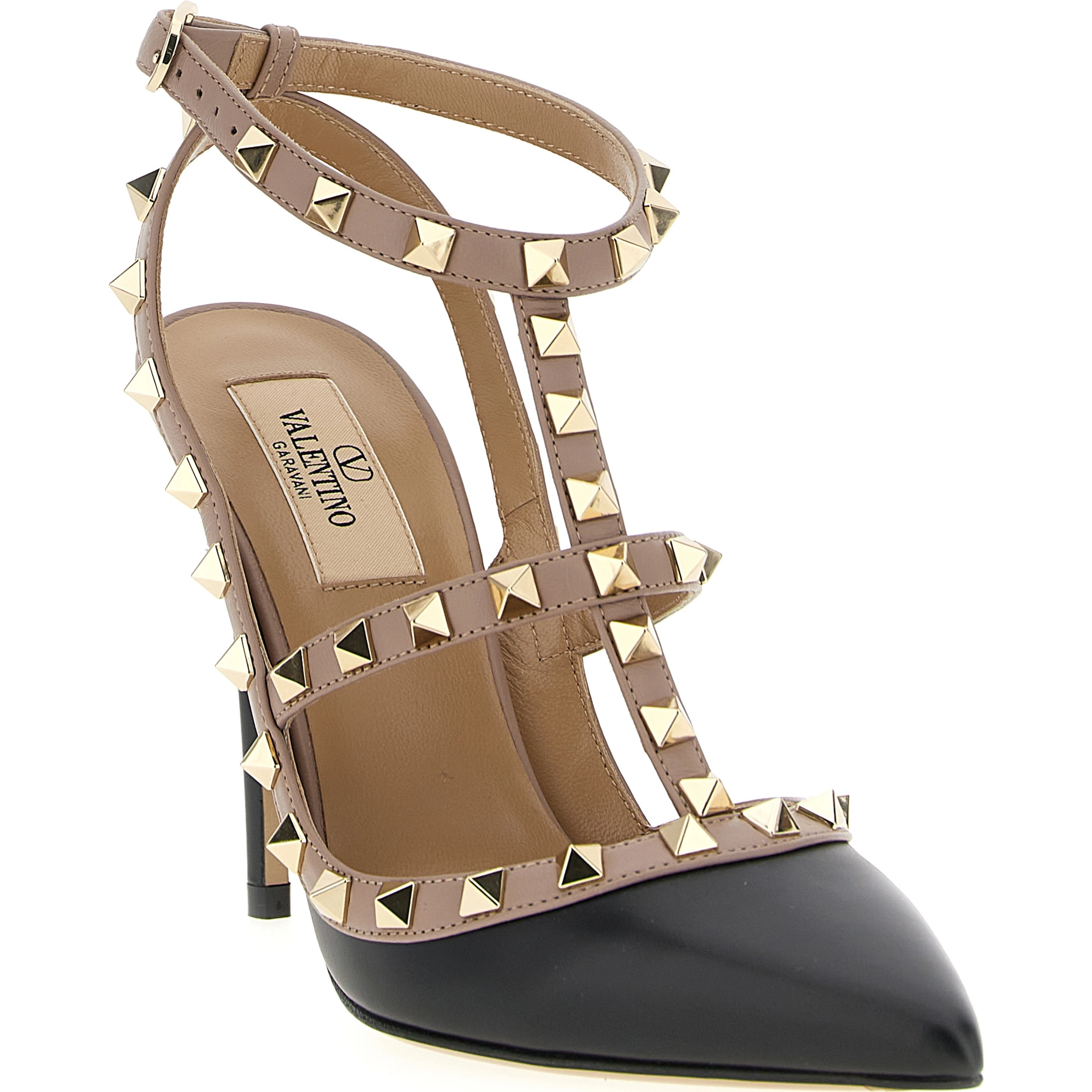 Black Lamb Leather High Heel Pumps