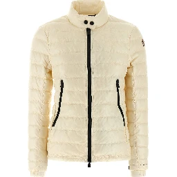 White Polyamide Full-Length Jacket