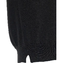Black Virgin Wool Cardigan