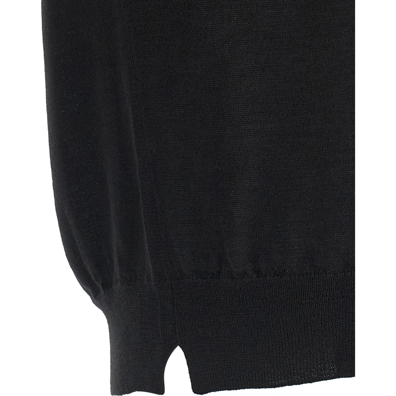 Black Virgin Wool Cardigan